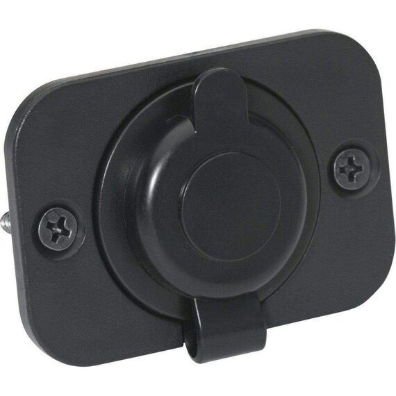 Tomada de Embutir USB Dupla 5V 3.4A c/ Moldura e Tampa Protetora - Redonda