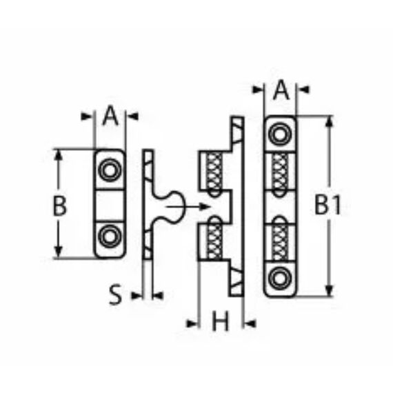 Trava de Pressão Interna p/ Tampas e Portas Em Inox