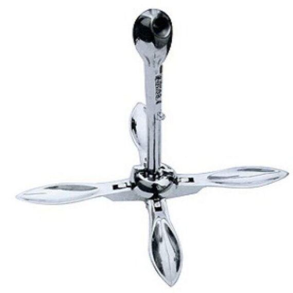 Âncora em INOX Dobrável - Modelo: Folding - Tam: 1,5kg
