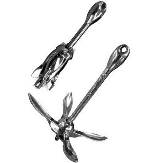 Âncora em INOX Dobrável - Modelo: Folding - Tam: 3,2kg