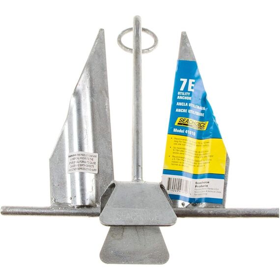 Âncora Galvanizada a Fogo Articulada - Modelo: Danforth 7E - Tam: 1,8kg