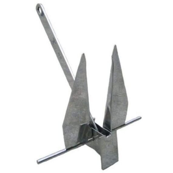 Âncora Galvanizada a Fogo Articulada - Modelo: Danforth - Tam: 12,0kg