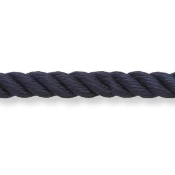 Cabo / Corda Torcido 3 Pernas PP/Polipropileno - 18 mm - Preto