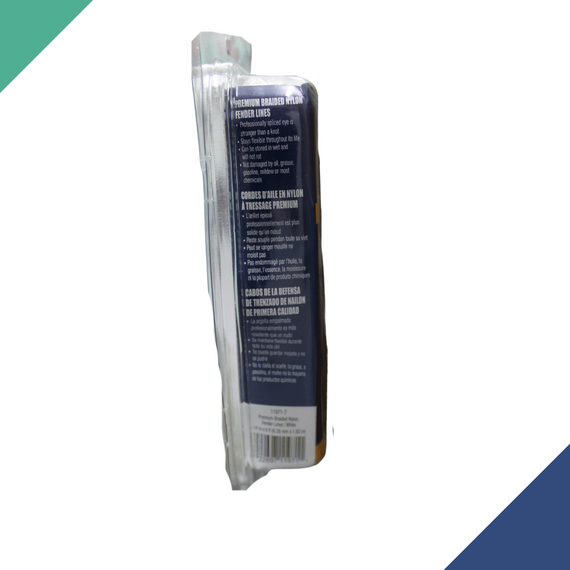 Cabo / Corda Trançado Nylon p/ Defensa - 6mm - 1,83 metros