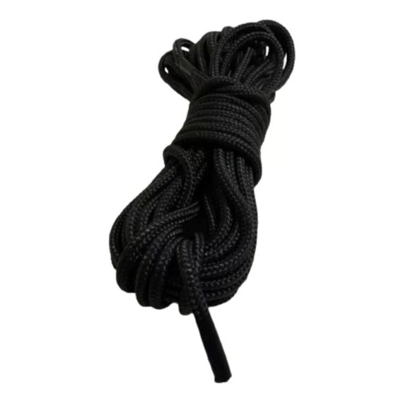Cabo / Corda Trançado 3 Pernas Polipropileno - 10 mm - Preto - 1 m