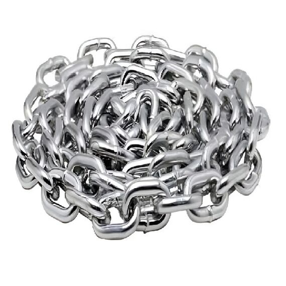 Corrente Em INOX - Calibrada - 7mm - Tam: 1 m