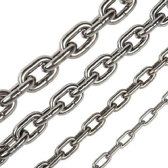 Corrente Em INOX - Calibrada - 7mm - Tam: 1 m