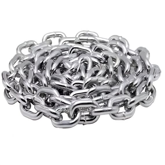 Corrente Em INOX - Calibrada - 8mm - Tam: 1 m