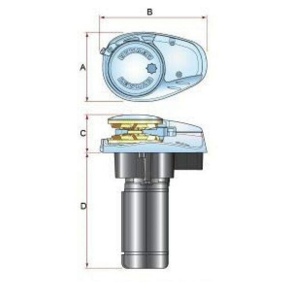 Guincho Elétrico p/ Âncora Lewmar V700 - Corrente 6 e 7mm