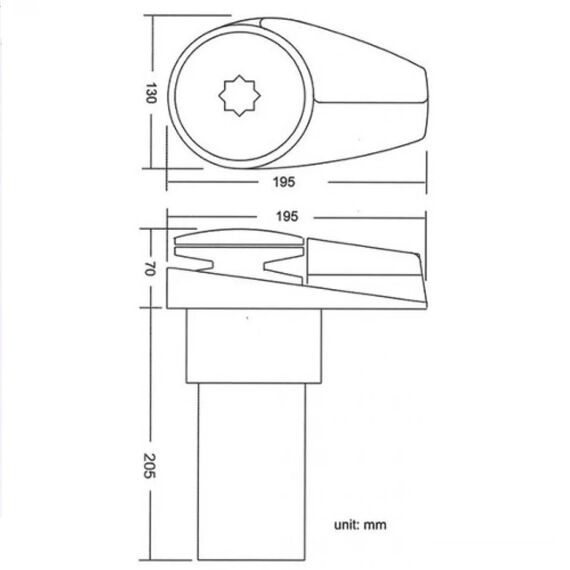 Guincho Elétrico p/ Âncora South Pacific VA1000 - Corrente 6mm