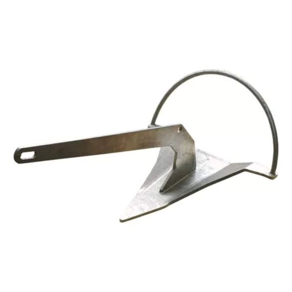 Kit Âncora Galvanizada a Fogo Rocna 1,4kg + Mosquetão Inox + Cabo 8mm 10m + Boia Isopor + Bolsa G Preta