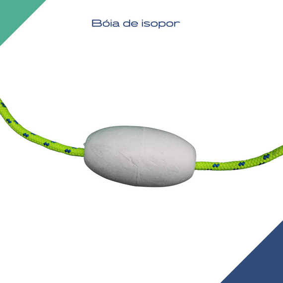 Kit Âncora Alfa INOX 316 C/ Solda - Modelo: Rocna - Tam: 1,4kg + Cabo Trançado + Boia Isopor + Bolsa