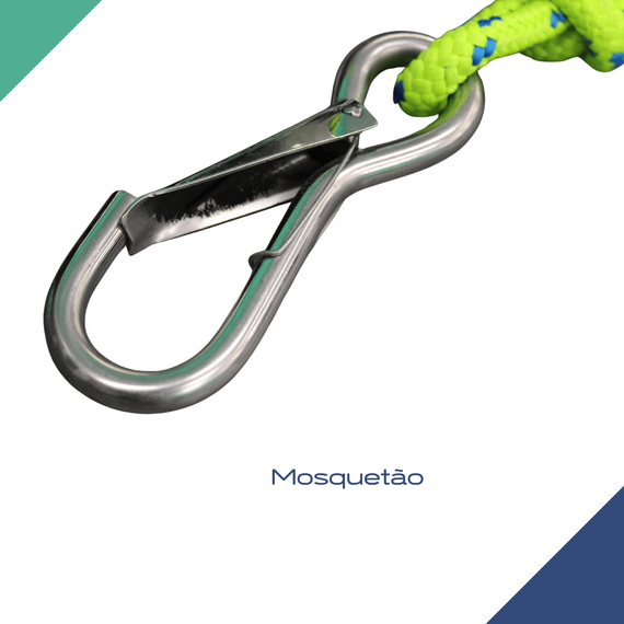 Kit Âncora Alfa INOX 316 C/ Solda - Modelo: Rocna - Tam: 1,4kg + Cabo Trançado + Boia Isopor + Bolsa