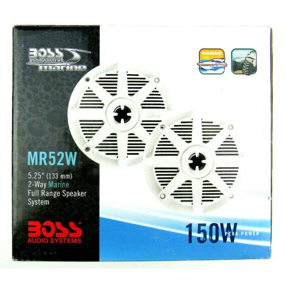 Alto-Falante Marinizado Boss Marine 5,25 polegadas - Branco - MR52W