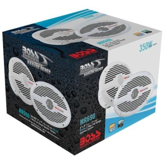 Alto-Falante Marinizado Boss Marine 6x9 polegadas - Branco - MR690