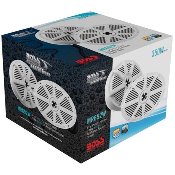 Alto-Falante Marinizado Boss Marine 6x9 polegadas - Branco - MR692