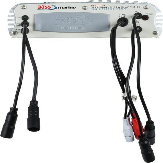 Amplificador de Potência Marinizado Boss Marine c/ PA Integrado 1200 Watts - MR1200PA