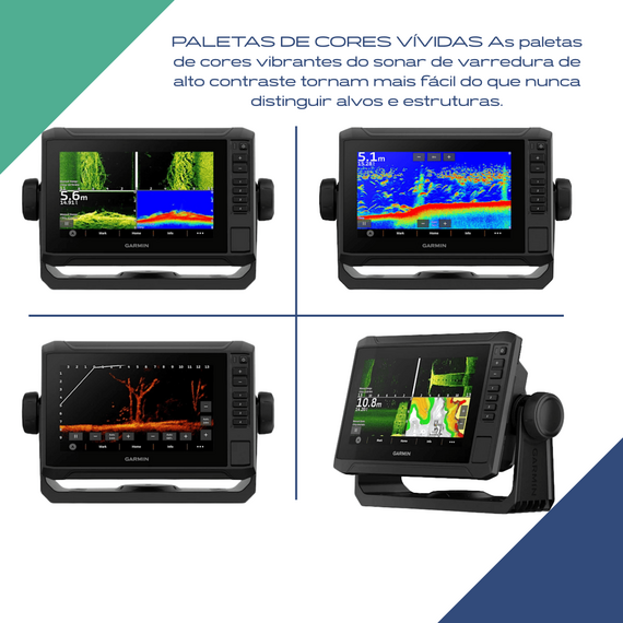 GPS e Sonar / ChartPlotter Garmin ECHOMAP UHD2 72sv c/ Transducer GT54UHD-TM - 010-02683-01