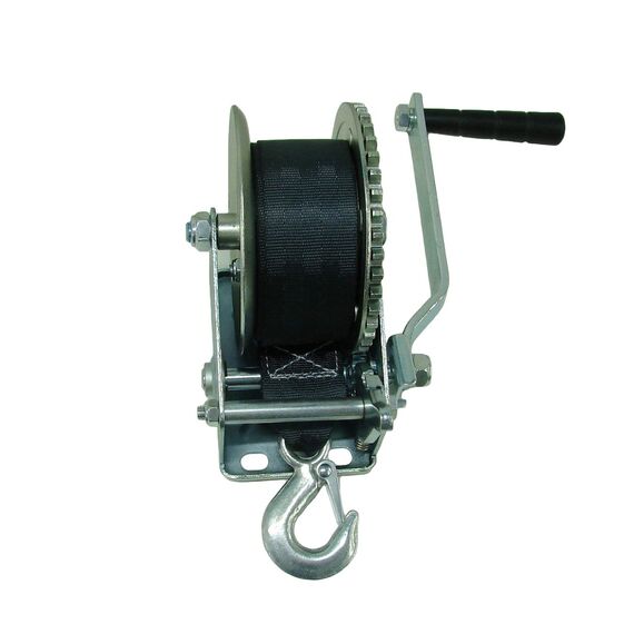 Guincho Manual p/ Carreta c/ Fita em Nylon - 1200 lb - Ruptura: 816kg - Gear Winch