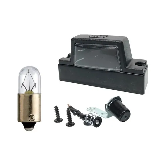 Luz de Placa p/ Carretinha c/ Lâmpada - 12V - Unidade - Mod: T4