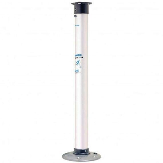 Pedestal Alumínio p/ Deck p/ Churrasqueira Quadrada / Mesa de Embarcações - Magma