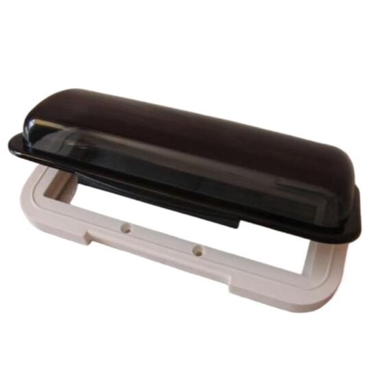 Protetor Frontal de CD Player Marine Star - Tradicional Cor: Lente: Fumê Azul, Base: Branca