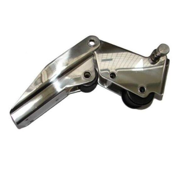 Púlpito de Proa / Lançador de Âncora em INOX Articulado c/ 2 Roldanas