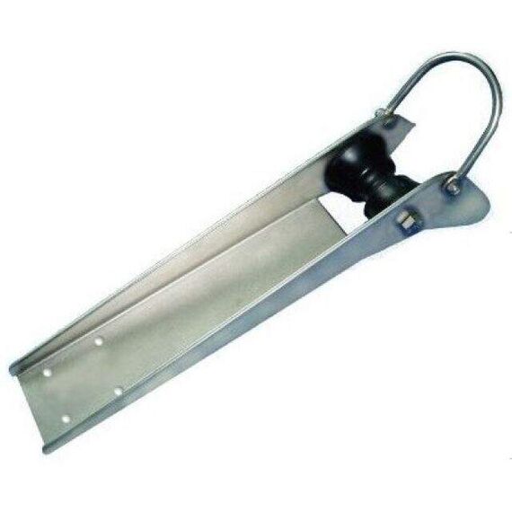 Púlpito de Proa / Lançador de Âncora em INOX c/ Roldana Reforçado - 57cm