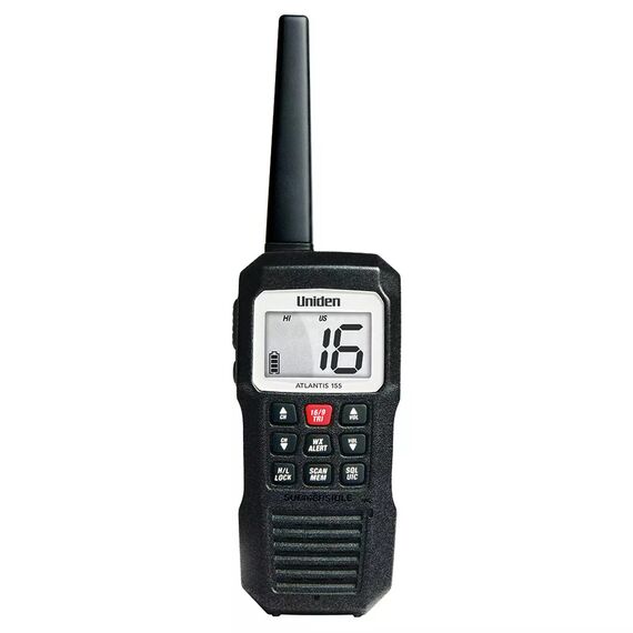 Rádio VHF Marítimo Atlantis - Uniden 155 - Preto