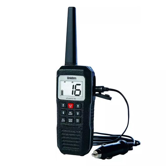 Rádio VHF Marítimo Atlantis - Uniden 155 - Preto