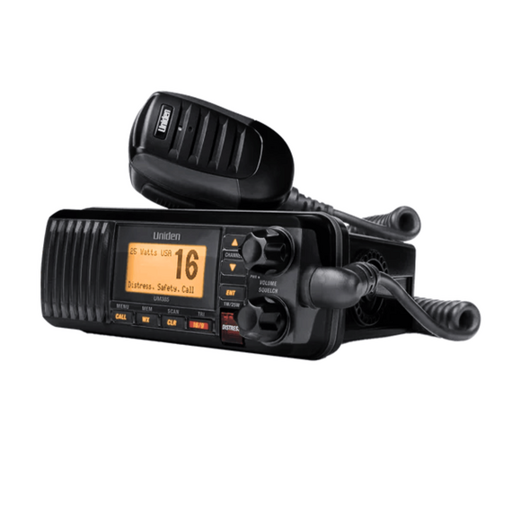 Rádio VHF Marítimo Classe D - Uniden SOLARA UM385 - Preto - Homologado