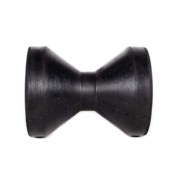 Rolete de Apoio P/ Carreta Náutica em Borracha - 80 x 80 mm