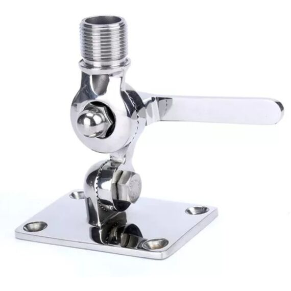Suporte Articulado em Aço INOX Para Antena VHF
