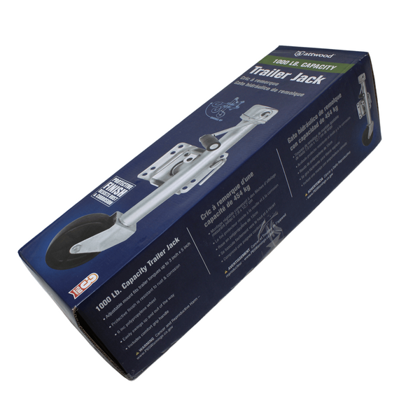 Terceira Roda Carreta Náutica - Roda Simples Escamoteável - Attwood 1000LB