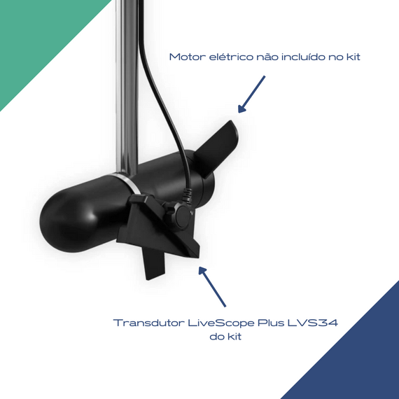 Transducer de Proa Garmin Panoptix LiveScope Plus - Com GLS 10 e transdutor LVS34 - 010-02706-00