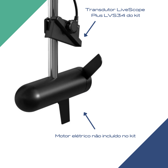 Transducer de Proa Garmin Panoptix LiveScope Plus - Com GLS 10 e transdutor LVS34 - 010-02706-00