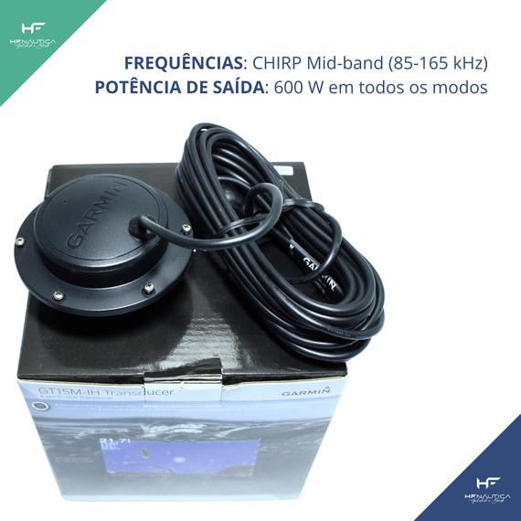 Transducer In-hull Garmin GT15M - 8 pinos - 600W - 010-12402-00