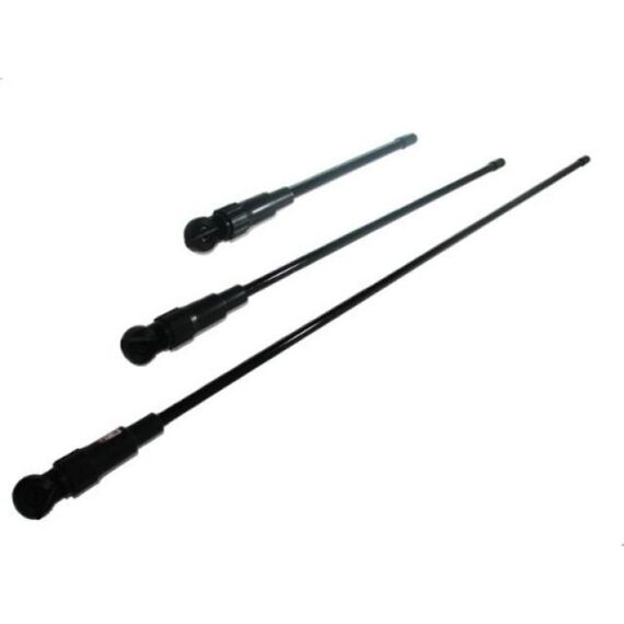 Antena VHF Marítima em Fibra - 0,5 Metro - Ganho Real até 3 dB - Preta