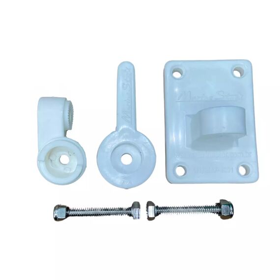 Antena VHF Marítima em Fibra - 2,2 Metros - Ganho Real até 9 dB - Branca - Longo Alcance