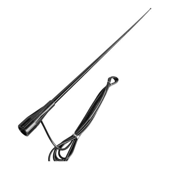 Antena VHF Marítima em Fibra Banten - 1,0 Metros - Ganho Real até 3 dB - Preta