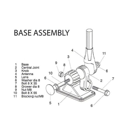 Antena VHF Marítima em Fibra Banten - 1,2 Metros - Ganho Real até 3 dB - Branca
