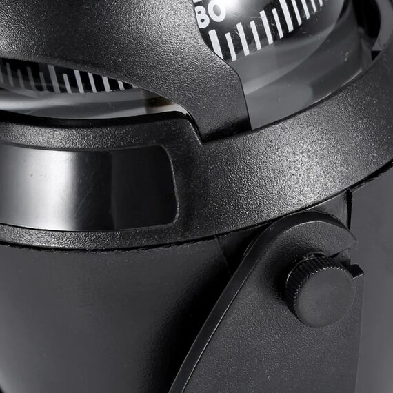 Bússola c/ Base Náutica - C/ Iluminação - Tam: Grande - Cor: Preta