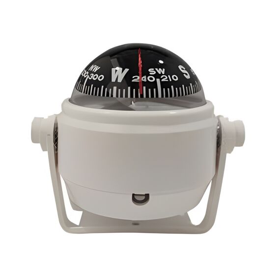 Bússola c/ Base Náutica - S/ Iluminação - Tam: Pequena - Cor: Branca