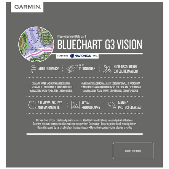 Carta Náutica Bluechart G3 VISION 3d Hd Garmin 010-C1062-00