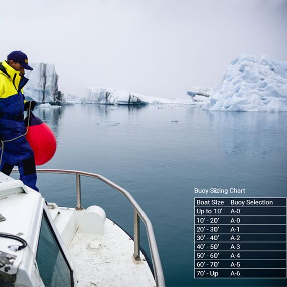 Defensa p/ Embarcações Linha A - A3 - 46 x 57 cm - Laranja/Azul