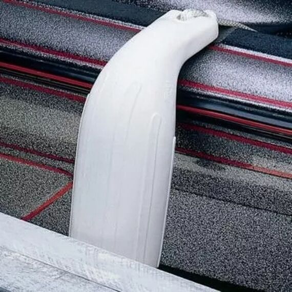 Defensa p/ Embarcações Linha Bass Boat - 14,0 x 40,0 cm - Branca - Inflável