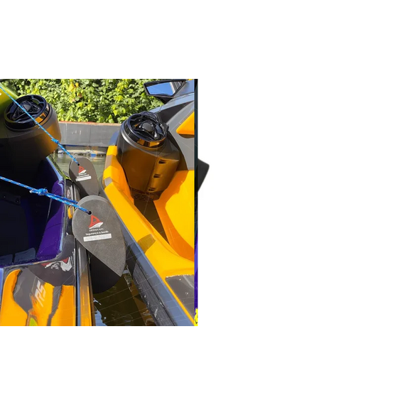 Defensa p/ Jet c/ Cabo + Bolsa - Modelo A - Preta - 2 un