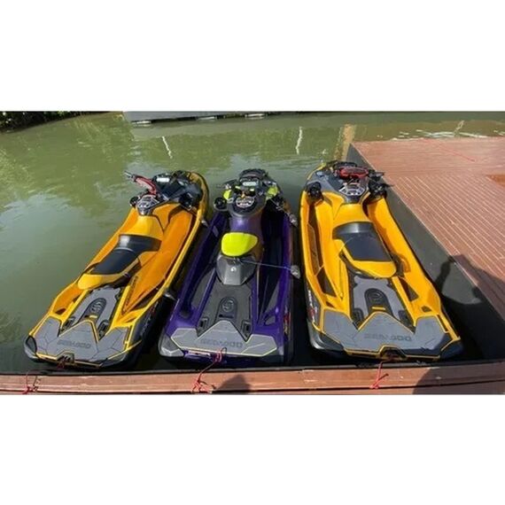 Defensa p/ Jet c/ Cabo + Bolsa - Modelo B - Preta - 2 un.