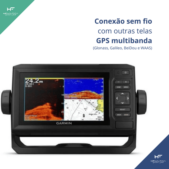 GPS e Sonar / ChartPlotter Garmin ECHOMAP UHD2 62sv c/ Transducer GT54UHD-TM 010-02679-01