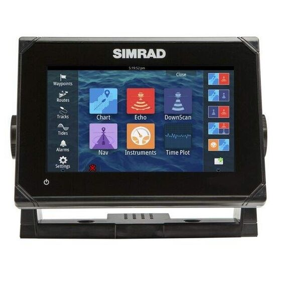 GPS e Sonar / ChartPlotter SIMRAD GO7 CHIRP s/ Carta Náutica (c/ Transducer)